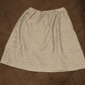 J. Crew Striped Knee-Length Skirt